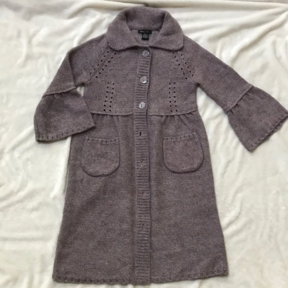 Bcbgmaxazria long knit cardigan sweater-size S